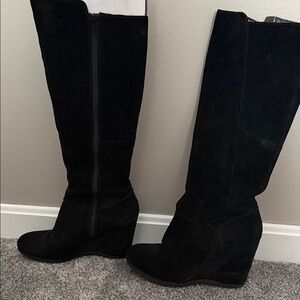 Nine West Black Over the Knee Boots